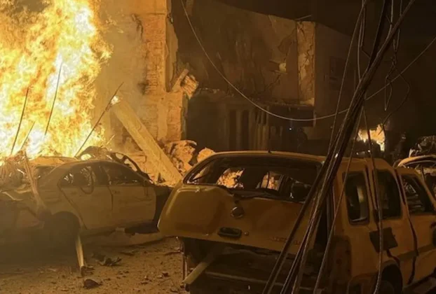 Incendio causado por ataque con explosivos en Ojocaliente, Zacatecas