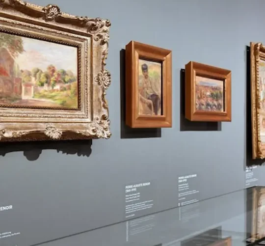 Obras de arte del museo Auguste Renoir de la localidad mediterránea Cagnes-sur-Mer, en el sureste de Francia