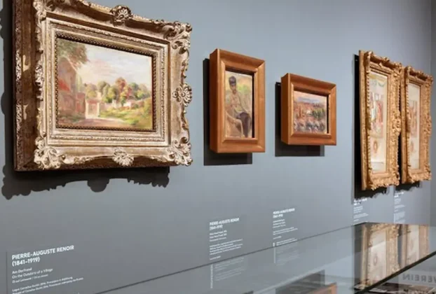 Obras de arte del museo Auguste Renoir de la localidad mediterránea Cagnes-sur-Mer, en el sureste de Francia