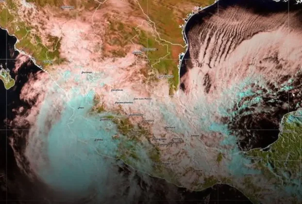 Imagen satelital de la República Mexicana
