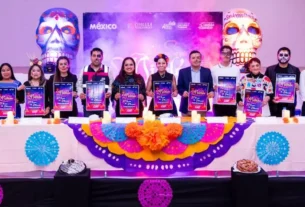 La presidenta municipal de San Andrés Cholula, Lupita Cuautle Torres, presentó la sexta edición del Festival “Sendero al Mictlán”