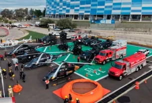 El Gobierno de Puebla informó que cuenta con cuatro helicópteros, vehículos blindados, drones y sistemas de videovigilancia para reforzar las tareas de seguridad pública y atención de emergencias.