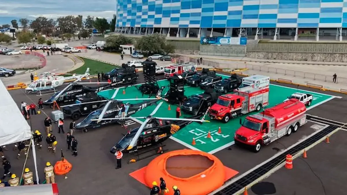 El Gobierno de Puebla informó que cuenta con cuatro helicópteros, vehículos blindados, drones y sistemas de videovigilancia para reforzar las tareas de seguridad pública y atención de emergencias.