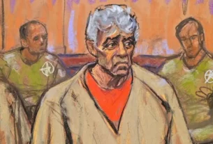 llustración de audiencia de Caro Quintero en Nueva York