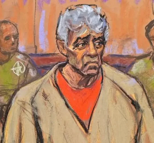 llustración de audiencia de Caro Quintero en Nueva York