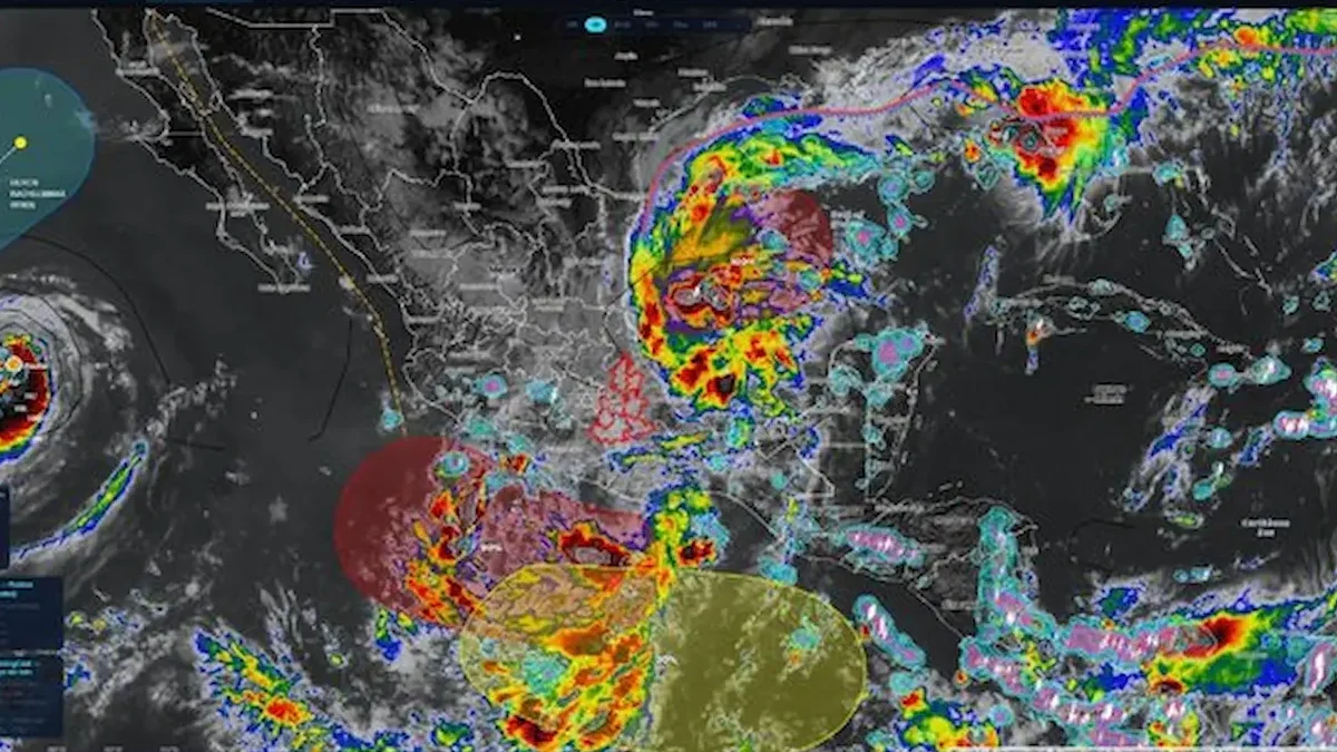 Se esperan acumulados de 30 a 100 mm, actividad eléctrica, rachas de viento y posible caída de granizo. Protección Civil exhorta a extremar precauciones y reportar emergencias al 9-1-1.