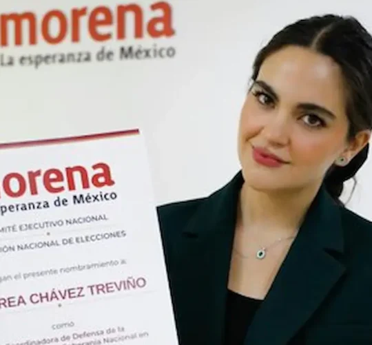La senadora Andrea Chávez fue designada como coordinadora municipal de la Defensa de la Transformación y la Soberanía Nacional en Ciudad Juárez, Chihuahua