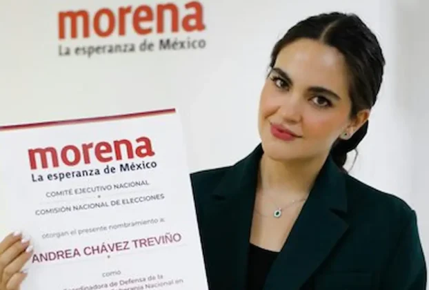 La senadora Andrea Chávez fue designada como coordinadora municipal de la Defensa de la Transformación y la Soberanía Nacional en Ciudad Juárez, Chihuahua