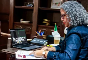 La gobernadora interina de Sinaloa, Graciela Domínguez Nava