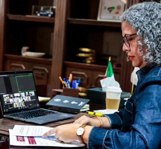 La gobernadora interina de Sinaloa, Graciela Domínguez Nava