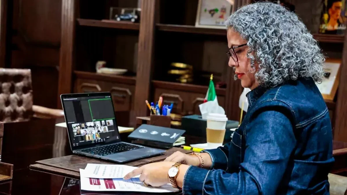 La gobernadora interina de Sinaloa, Graciela Domínguez Nava