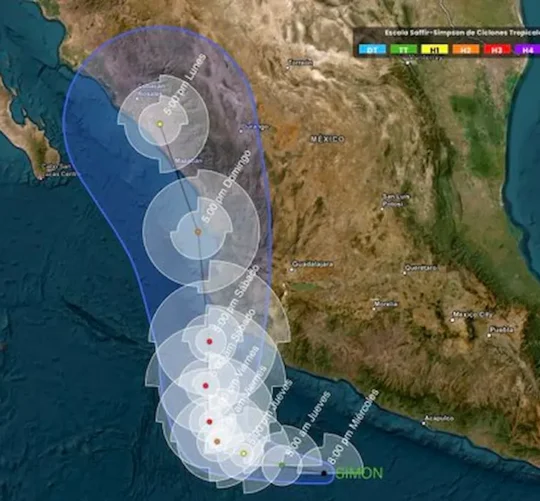 La Coordinación Nacional de Protección Civil (CNPC) llamó a la población a reforzar las medidas preventivas y de autocuidado ante las condiciones meteorológicas ocasionadas por el huracán ‘Isaías’ y la tormenta tropical ‘Simón’.