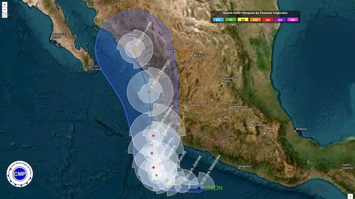 La Coordinación Nacional de Protección Civil (CNPC) llamó a la población a reforzar las medidas preventivas y de autocuidado ante las condiciones meteorológicas ocasionadas por el huracán ‘Isaías’ y la tormenta tropical ‘Simón’.