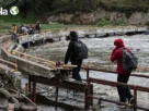 Inundaciones registradas en la Prolongación de la 9 Oriente, detrás del Centro Escolar Dr. Alfredo Toxqui Fernández de Lara