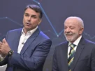 El ultraderechista Flávio Bolsonaro y el presidente de Brasil, Luiz Inácio Lula da Silva