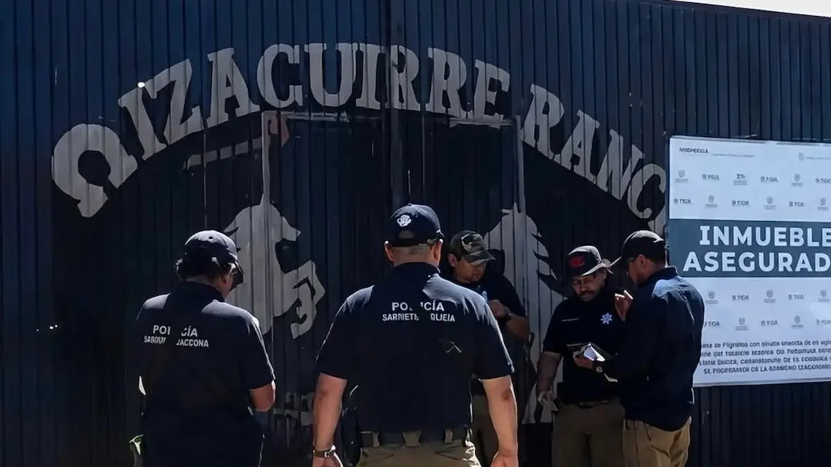 procesamiento pericial del Rancho Izaguirre, un centro de reclutamiento forzoso y entrenamiento criminal descubierto en Jalisco