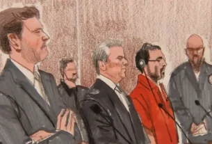 Ilustración de audiencia de Ovidia Guzmán