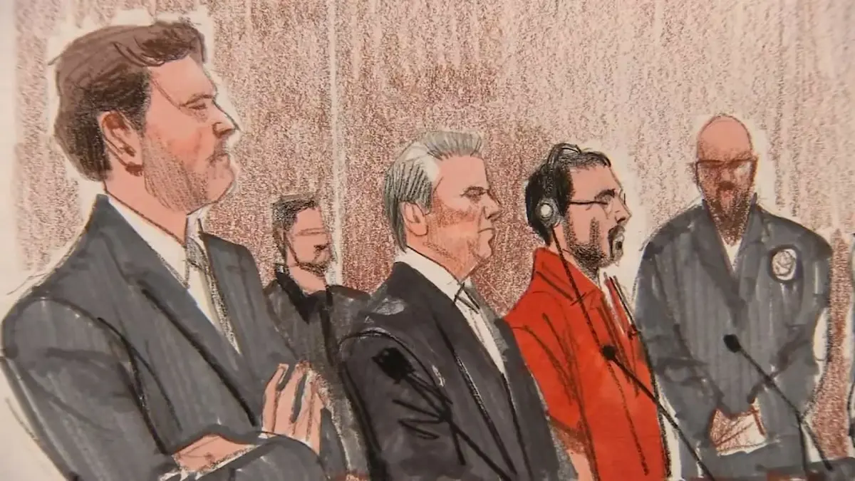Ilustración de audiencia de Ovidia Guzmán