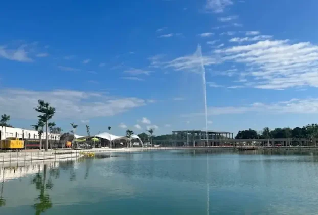 Lago artificial en Yucatán