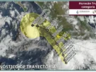 Imagen satelital del progreso del huracán Trudy