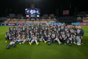 Los Brewers de Milwaukee son campeones de la Liga Nacional