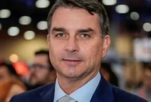 El senador ultraderechista Flávio Bolsonaro