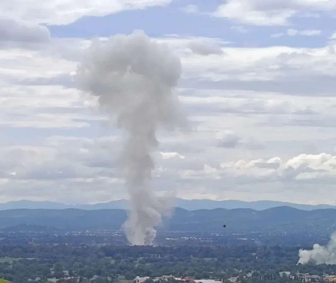 Explosión registrada en la comunidad de San Miguel Zacaola, junta auxiliar de Santo Tomás Hueyotlipan, Puebla