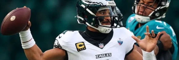 El quarterback de los Philadelphia Eagles, Jalen Hurts