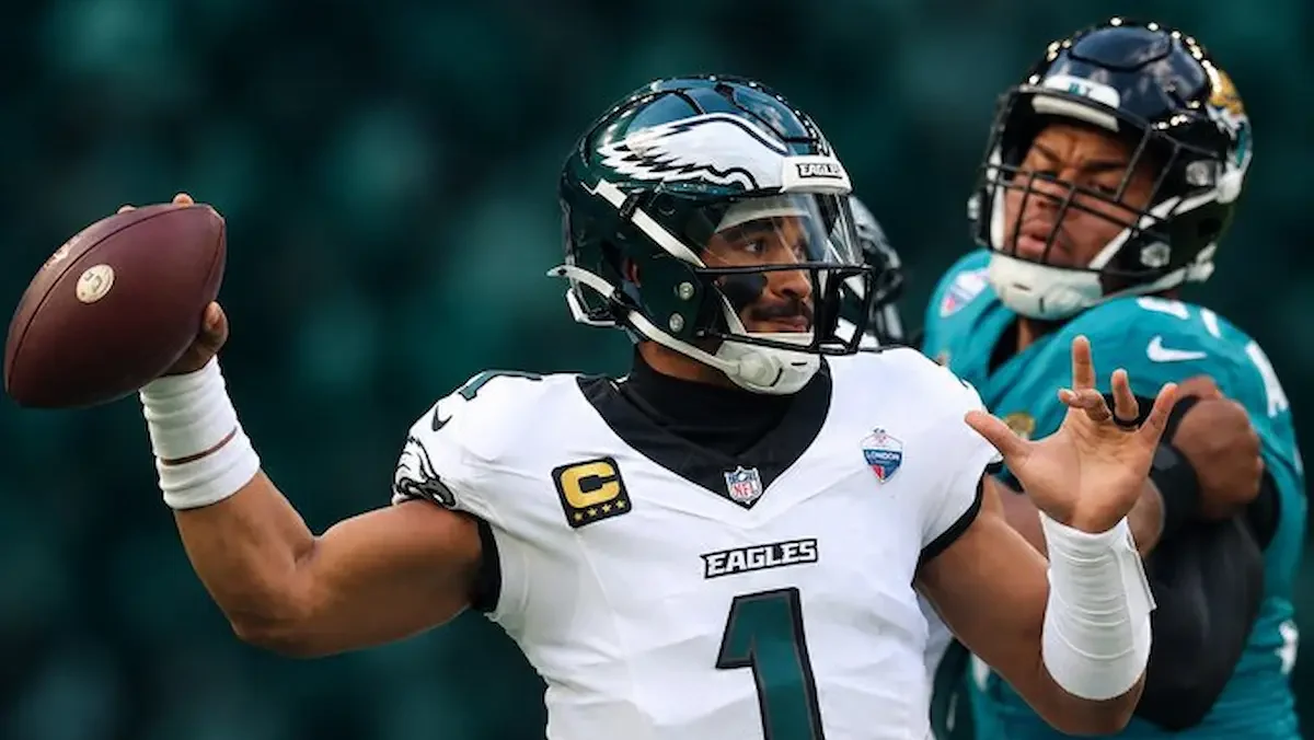 El quarterback de los Philadelphia Eagles, Jalen Hurts