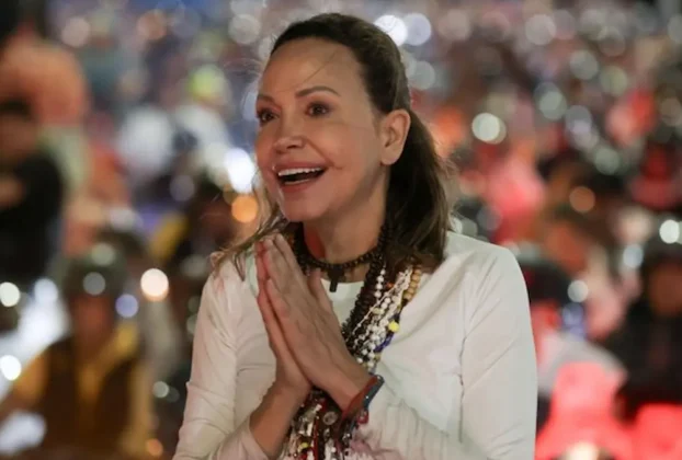 La líder opositora venezolana María Corina Machado regresó a territorio venezolano