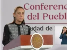 La Presidenta Claudia Sheinbaum durante su conferencia matutina desde Salón Guillermo Prieto en Palacio Nacional.