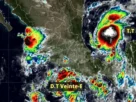 Conagua y el Meteorológico nacional alertó por la presencia simultánea de tres ciclones tropicales en ambas costas