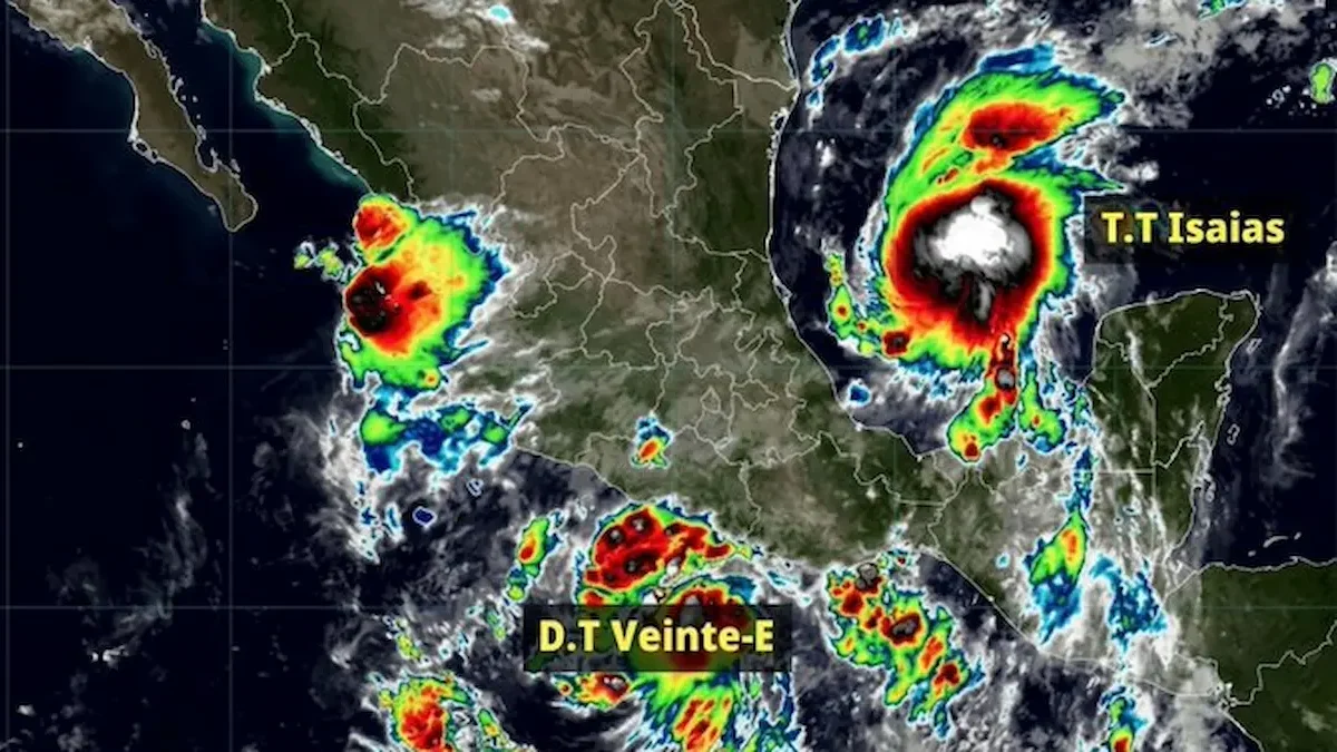 Conagua y el Meteorológico nacional alertó por la presencia simultánea de tres ciclones tropicales en ambas costas