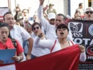 Trabajadores del IMSS protestan en CDMX