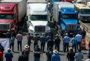 Movilización de organizaciones transportistas