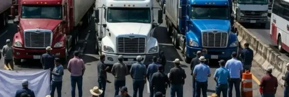 Movilización de organizaciones transportistas
