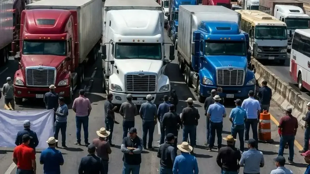 Movilización de organizaciones transportistas