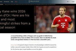 La organización del Balón de Oro publicó en su página web tres artículos dando como ganadores a Mbappé, Yamal y Kane.