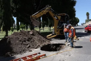 Un nuevo socavón fue reportado en la avenida Cúmulo de Virgo
